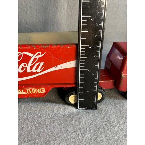Coca-Cola Metal Tin Toy Japan Vintage Buddy L Semi-Truck Metal - Picture 8 of 12